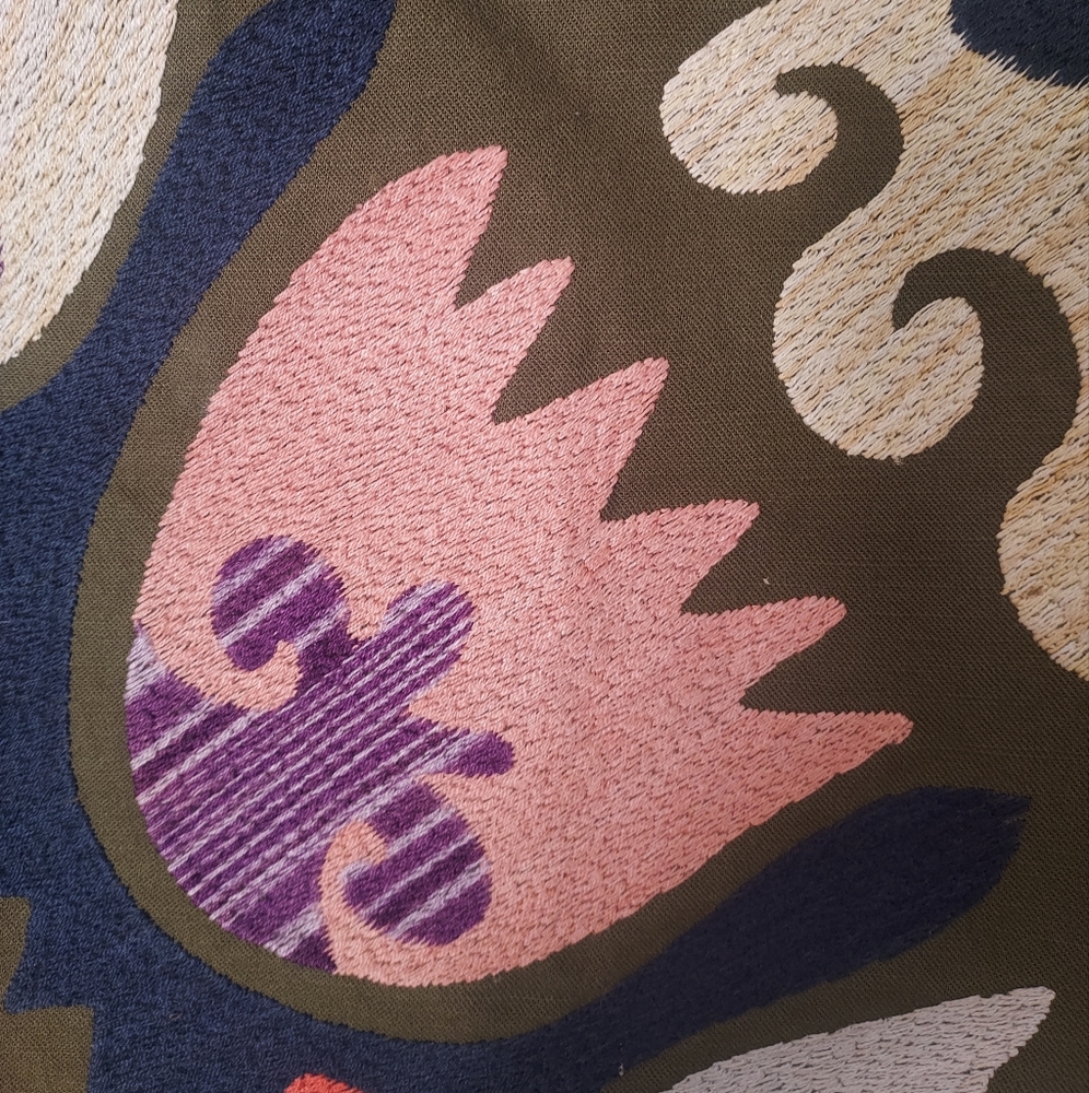 Anthropologie Colorful Patterned A-Line Skirt - Picture 4 of 9
